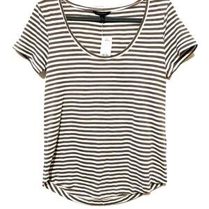 Banana Republic top striped around neckline short sleeve top size S